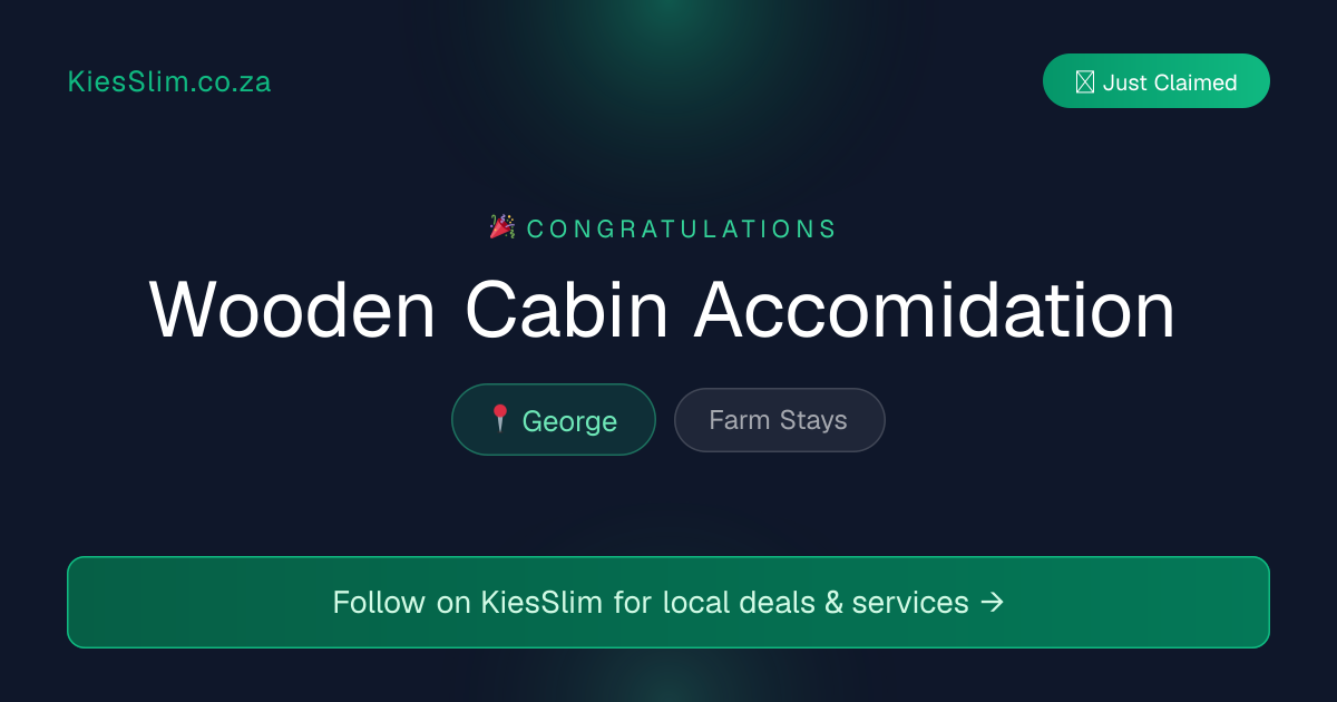 Wooden Cabin Accomidation