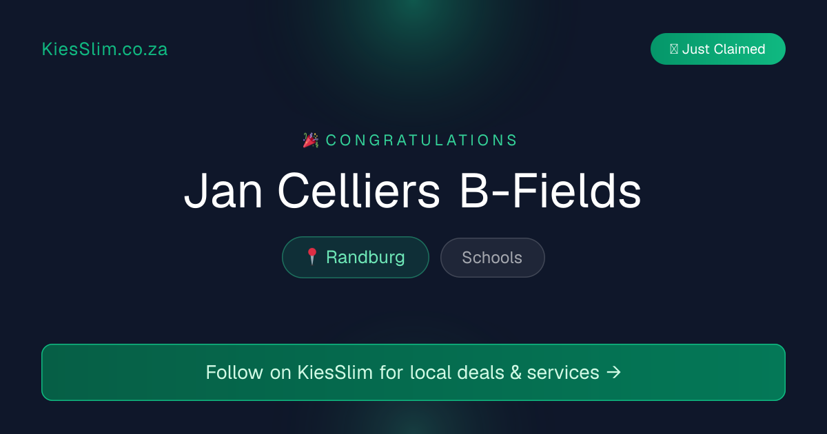 Jan Celliers B-Fields