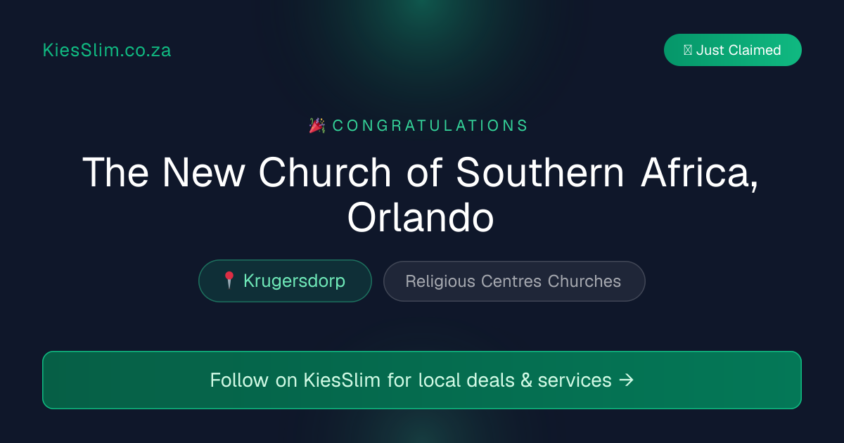 The New Church of Southern Africa, Orlando