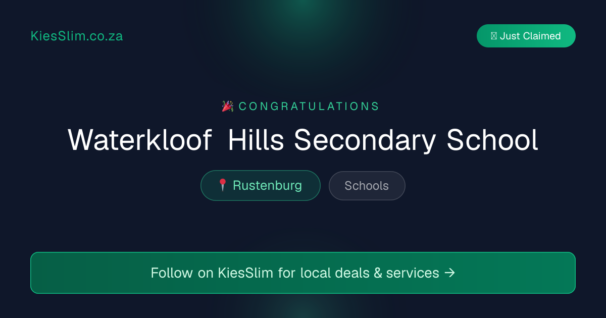 Waterkloof Hills Secondary School