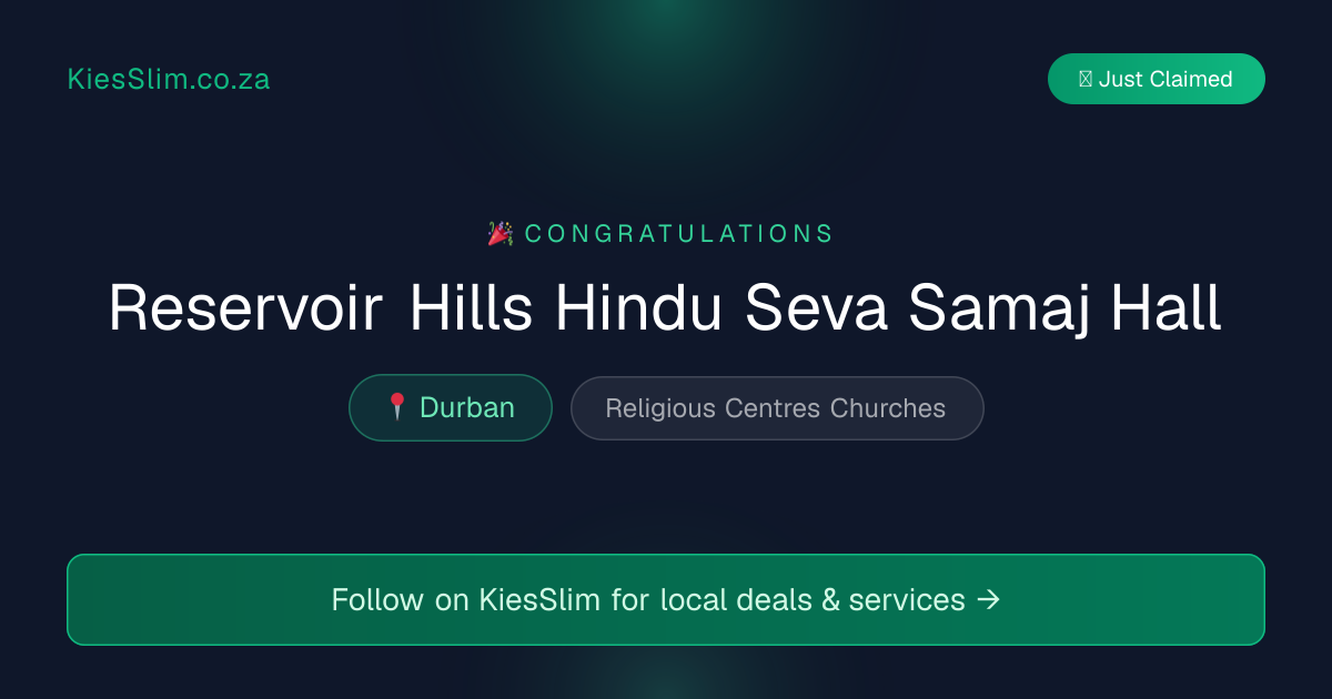 Reservoir Hills Hindu Seva Samaj Hall