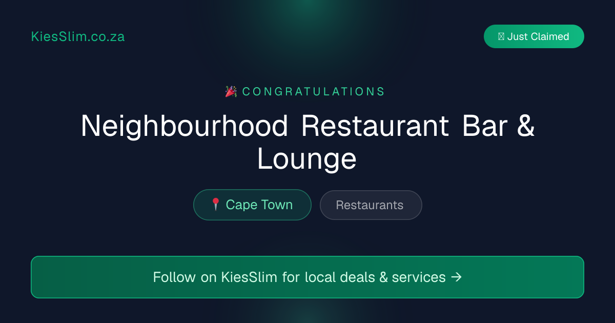Neighbourhood Restaurant Bar & Lounge