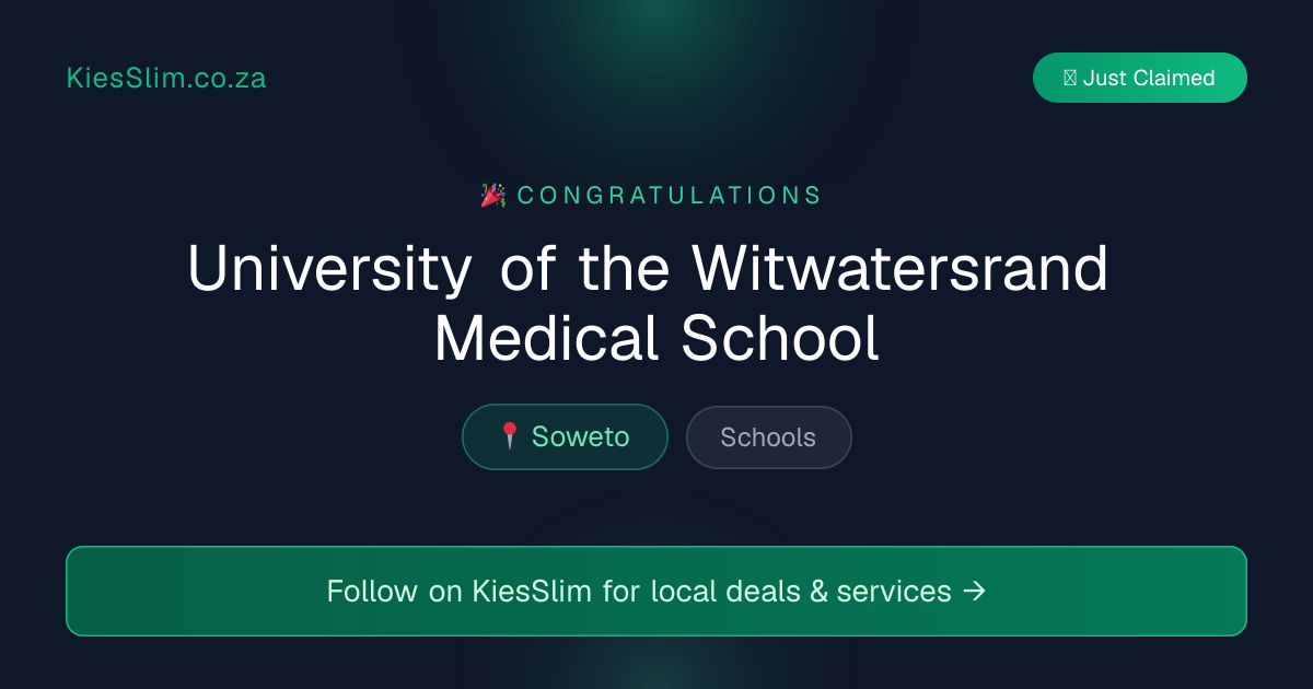 University of the Witwatersrand Medical School