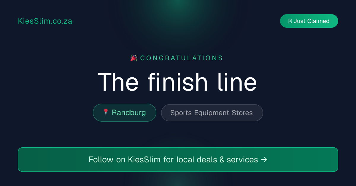 The finish line