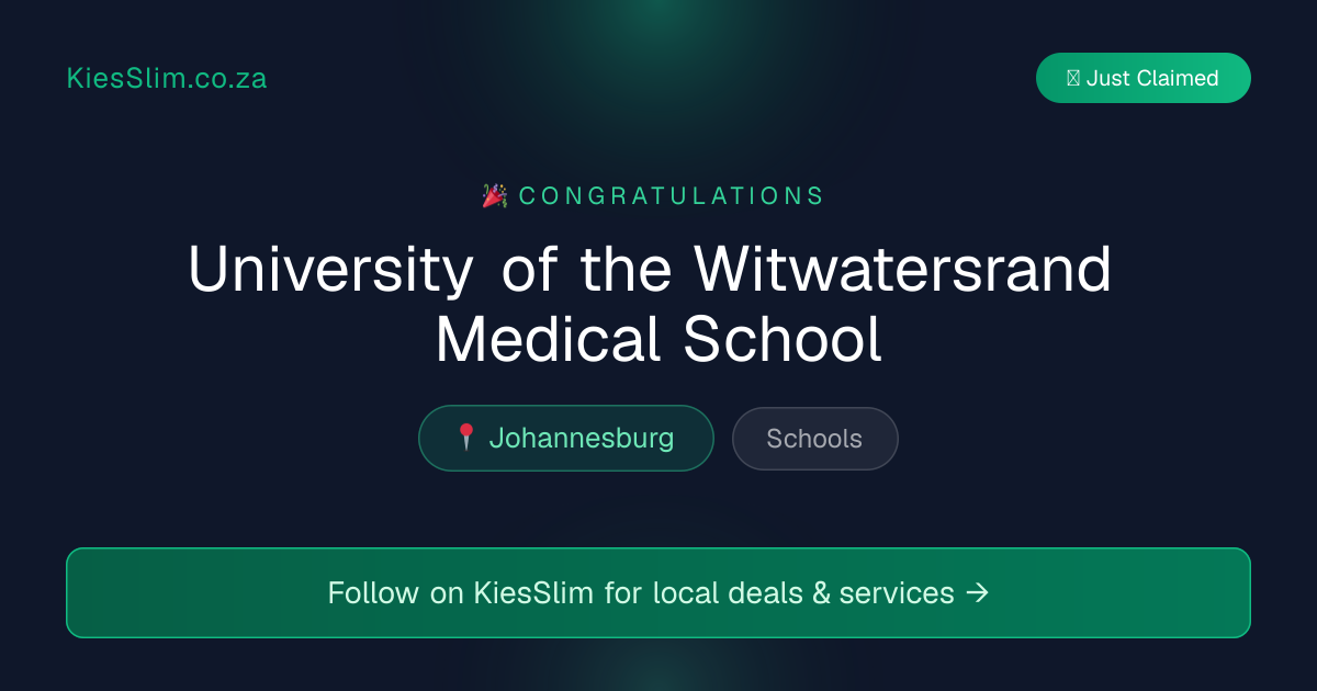 University of the Witwatersrand Medical School