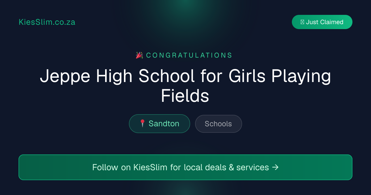 Jeppe High School for Girls Playing Fields