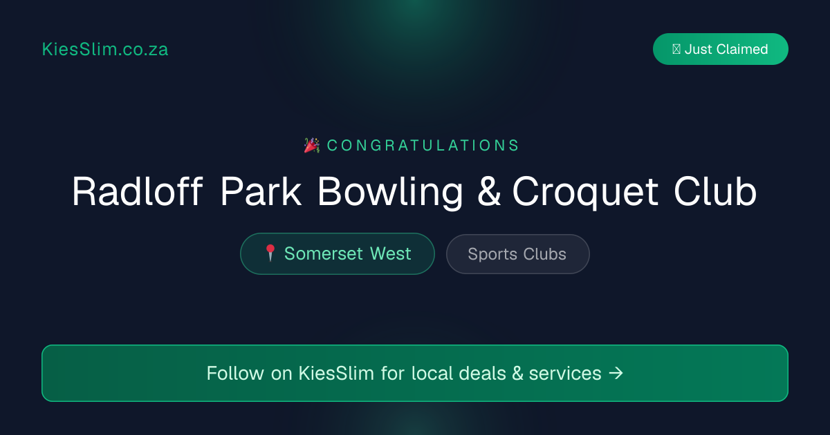 Radloff Park Bowling & Croquet Club
