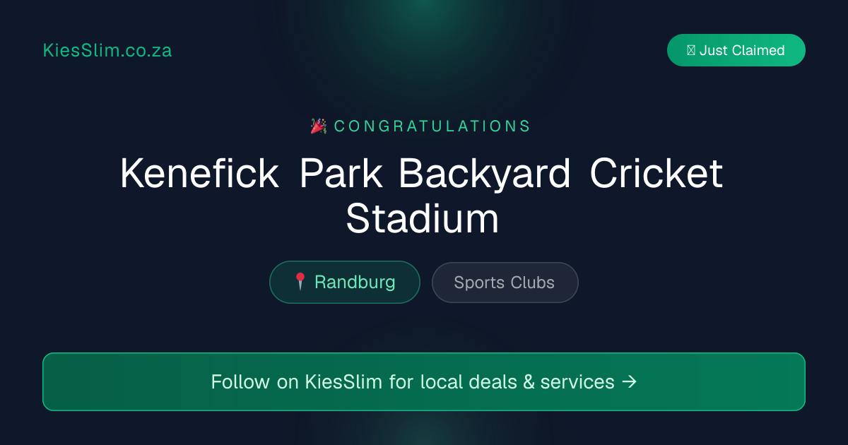 Kenefick Park Backyard Cricket Stadium