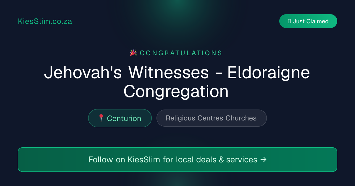 Jehovah's Witnesses - Eldoraigne Congregation