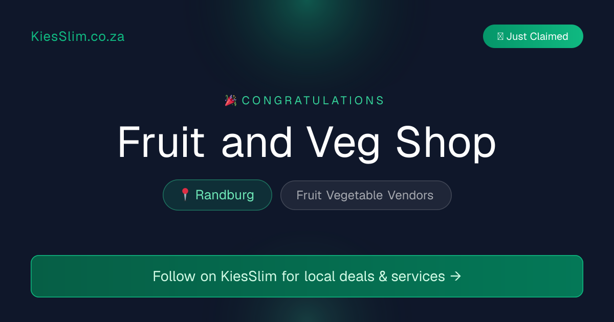 Fruit and Veg Shop