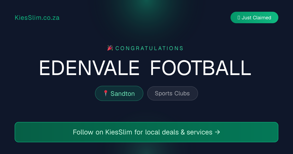 EDENVALE FOOTBALL