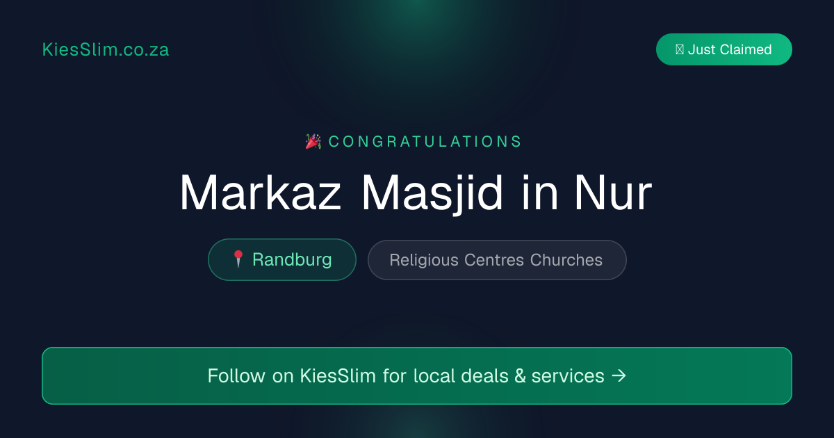 Markaz Masjid in Nur