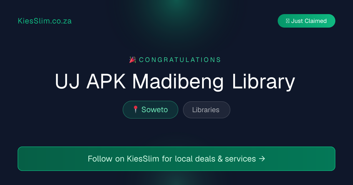 UJ APK Madibeng Library