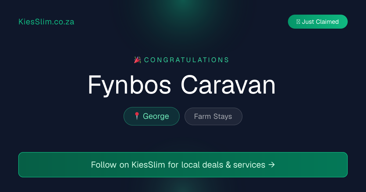 Fynbos Caravan
