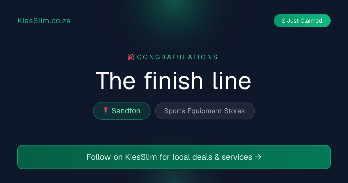The finish line