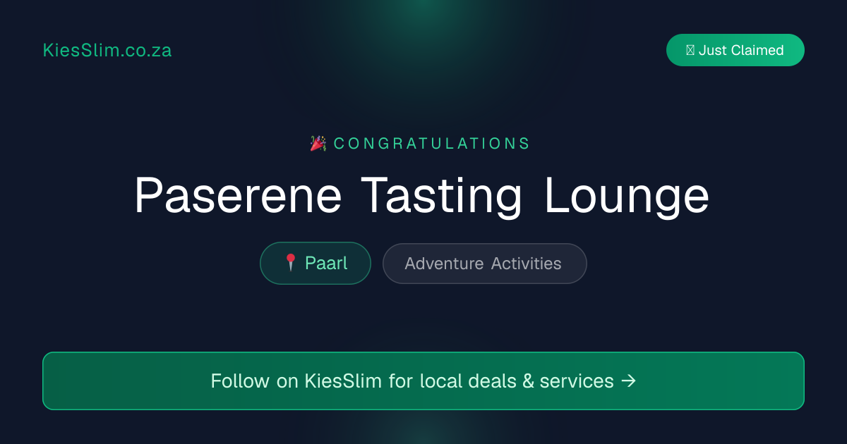 Paserene Tasting Lounge