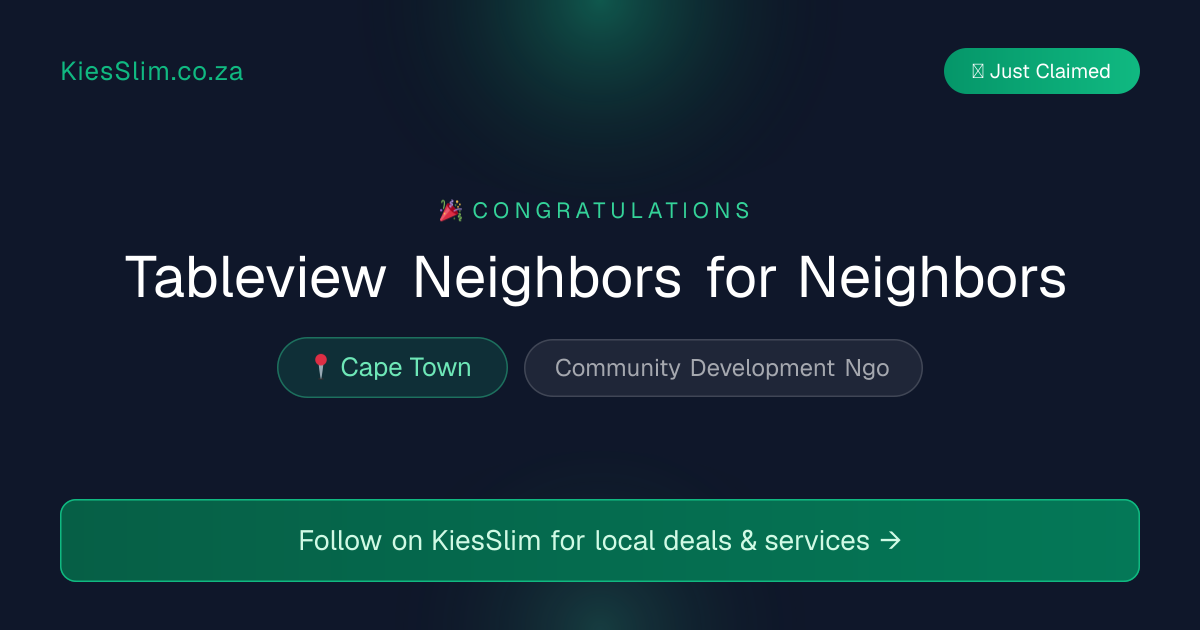Tableview Neighbors for Neighbors