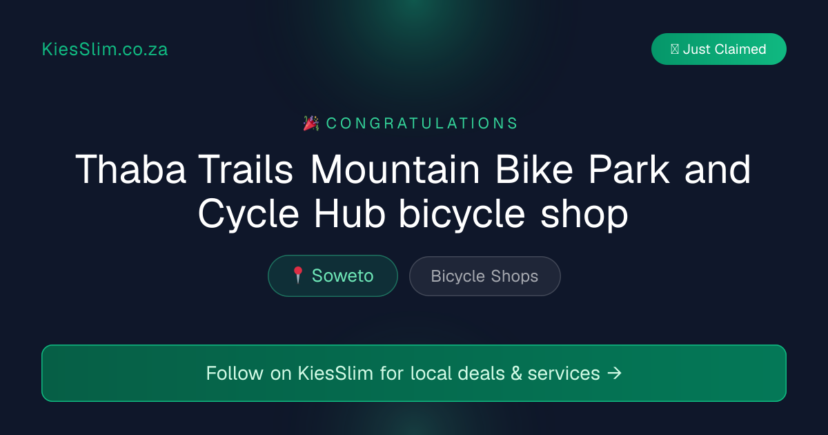 Thaba Trails Mountain Bike Park and Cycle Hub bicycle shop