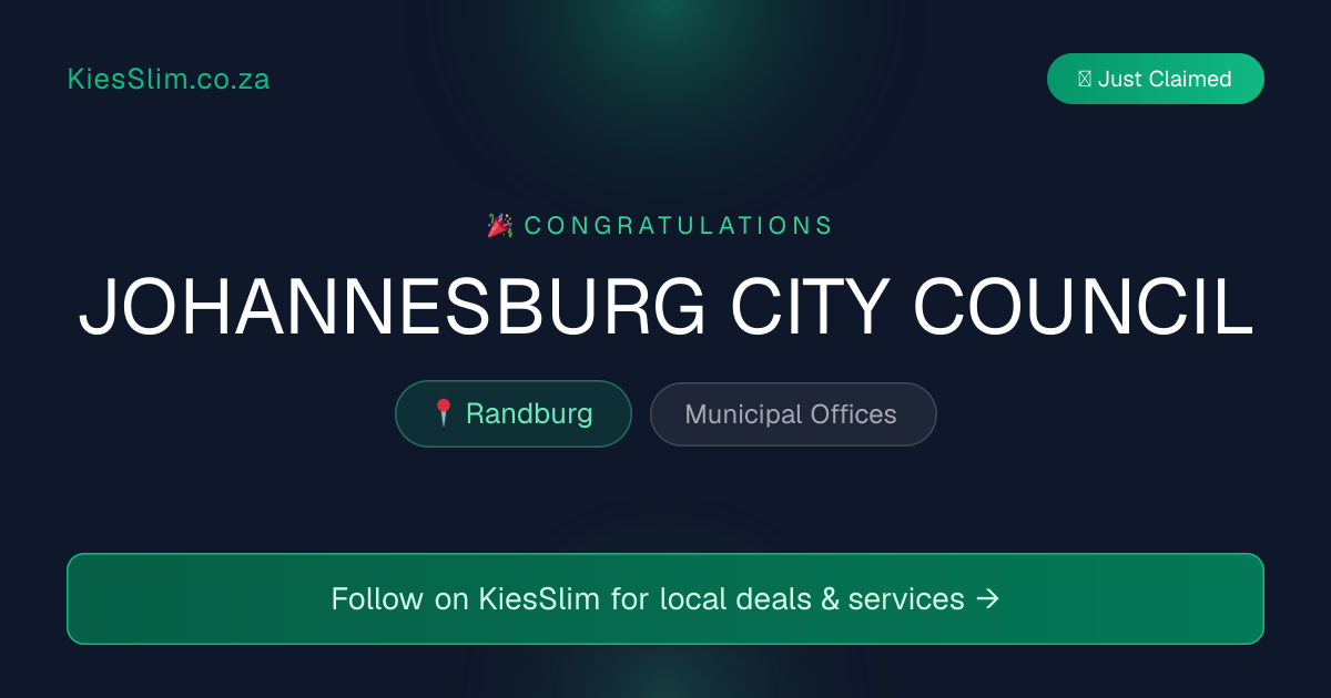 JOHANNESBURG CITY COUNCIL