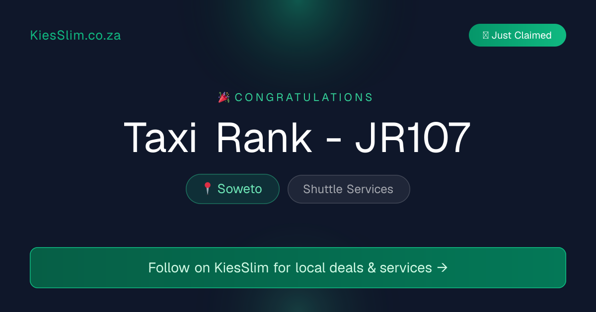 Taxi Rank - JR107