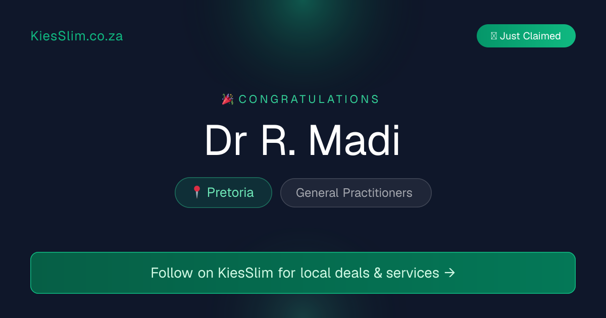 Dr R. Madi