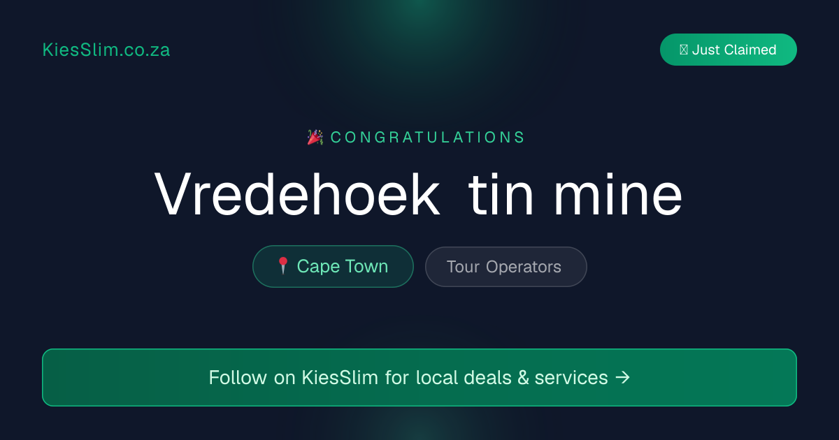 Vredehoek tin mine