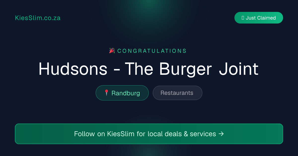 Hudsons - The Burger Joint