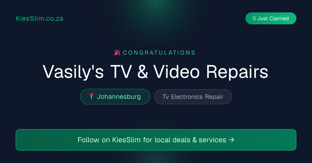 Vasily's TV & Video Repairs