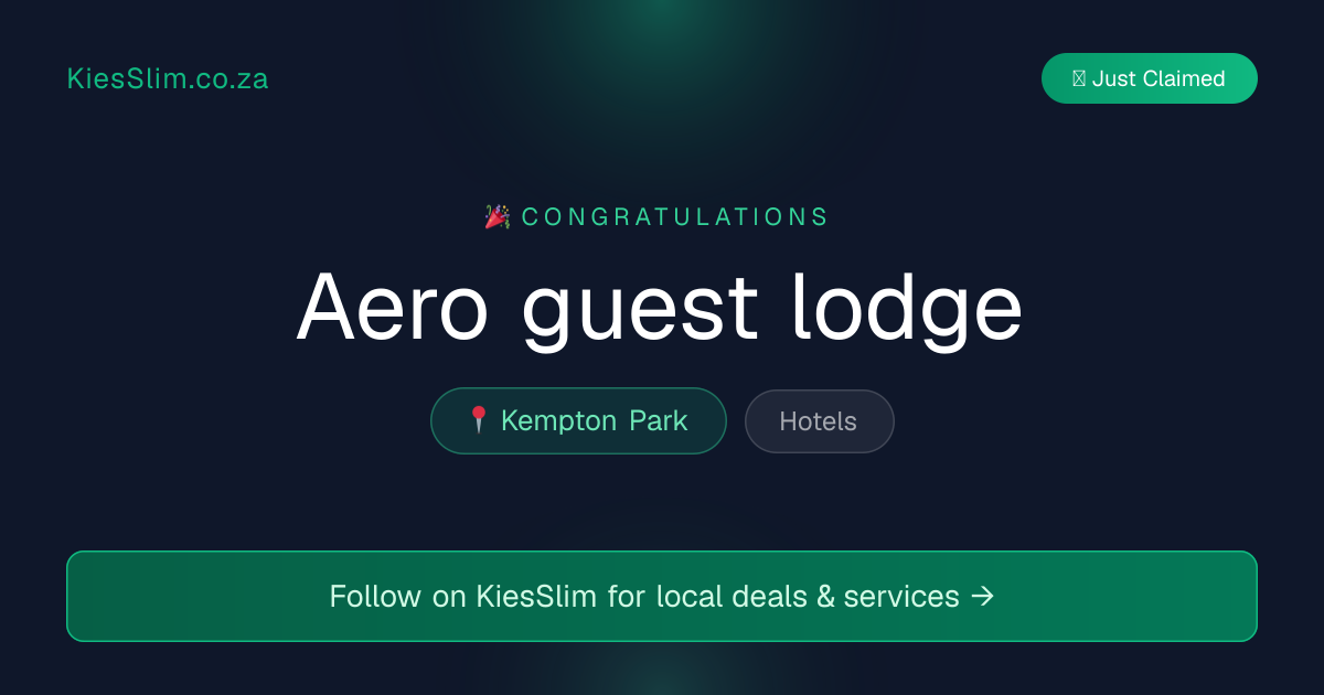 Aero guest lodge
