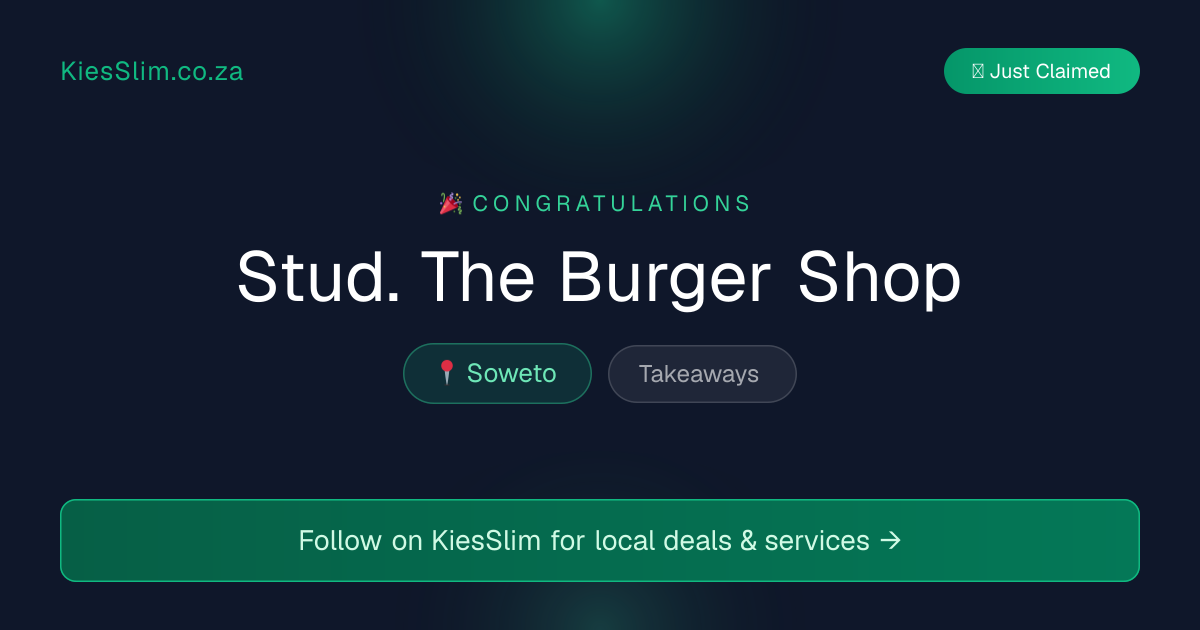 Stud. The Burger Shop