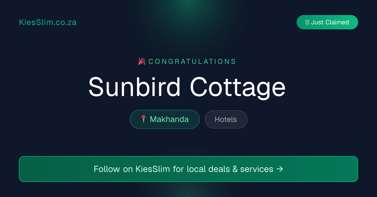 Sunbird Cottage