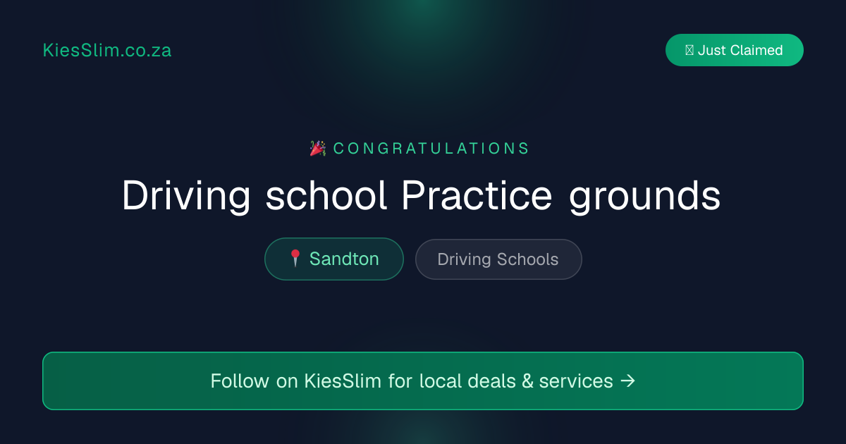 Driving school Practice grounds
