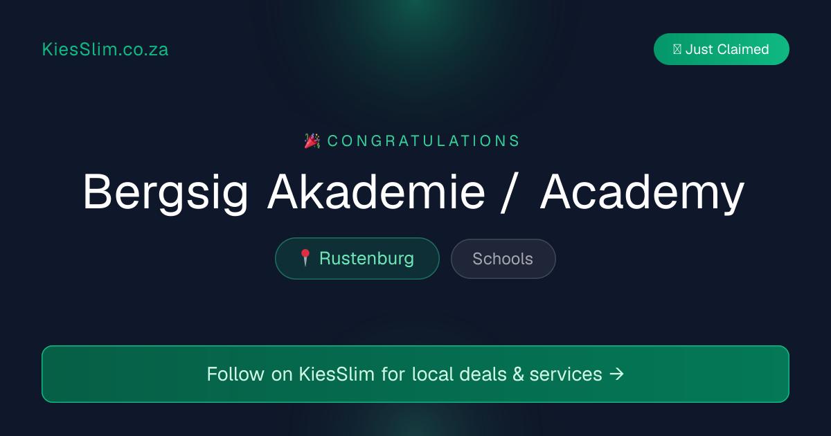 Bergsig Akademie / Academy