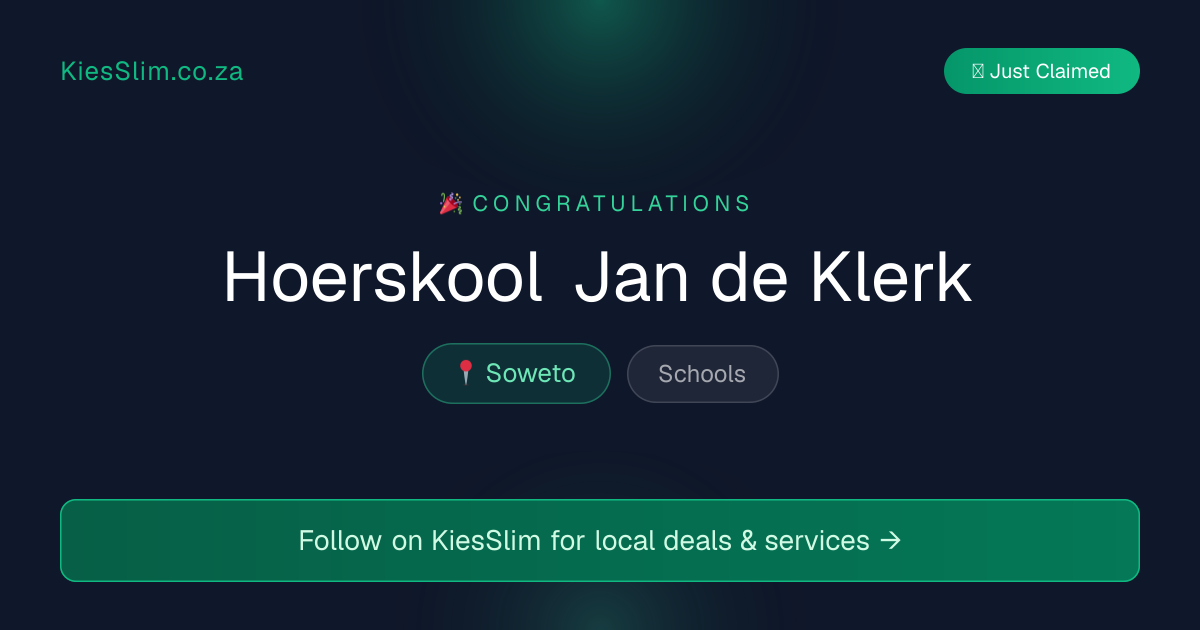 Hoerskool Jan de Klerk