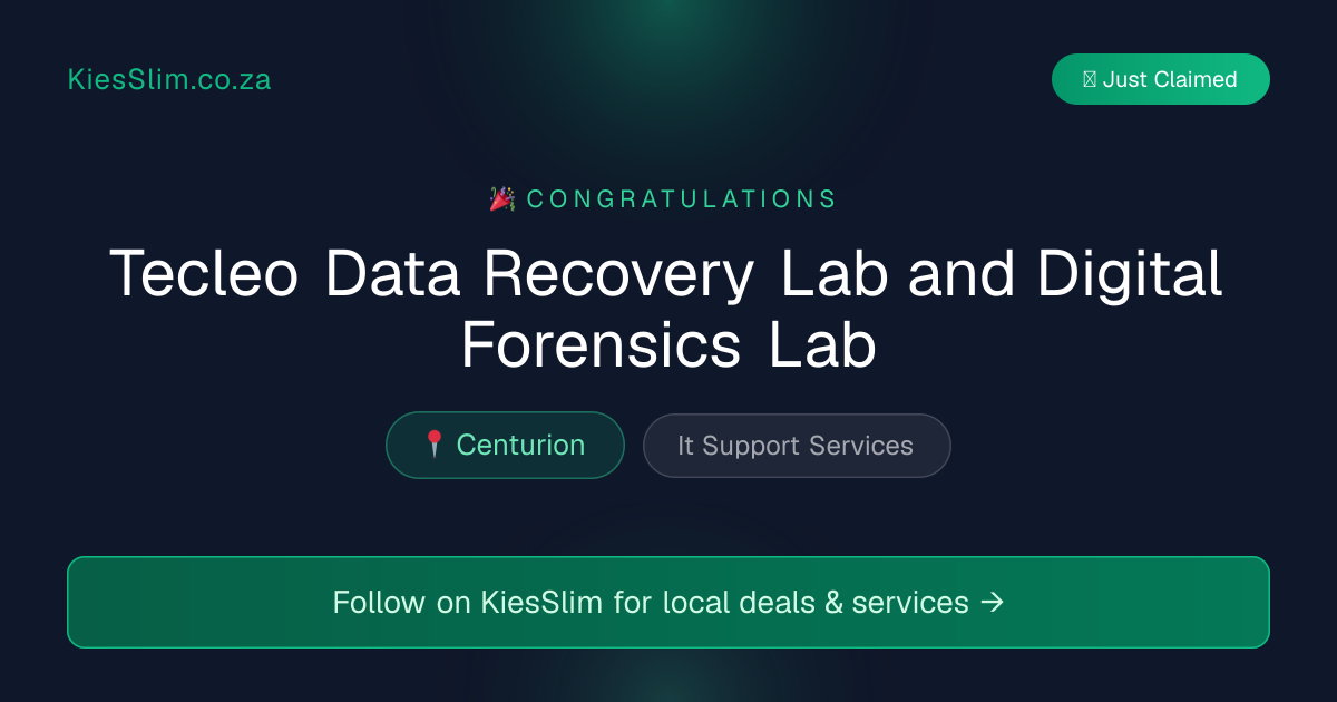 Tecleo Data Recovery Lab and Digital Forensics Lab
