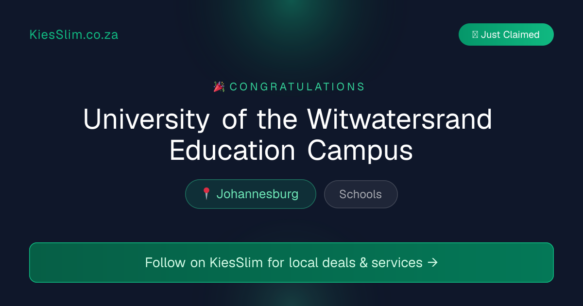 University of the Witwatersrand Education Campus