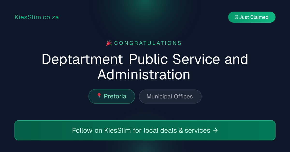 Deptartment Public Service and Administration