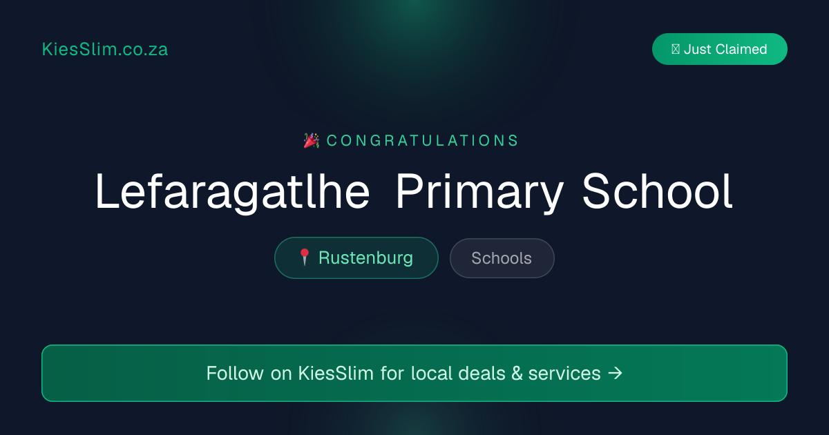 Lefaragatlhe Primary School