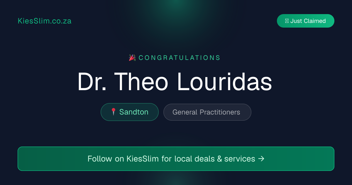 Dr. Theo Louridas
