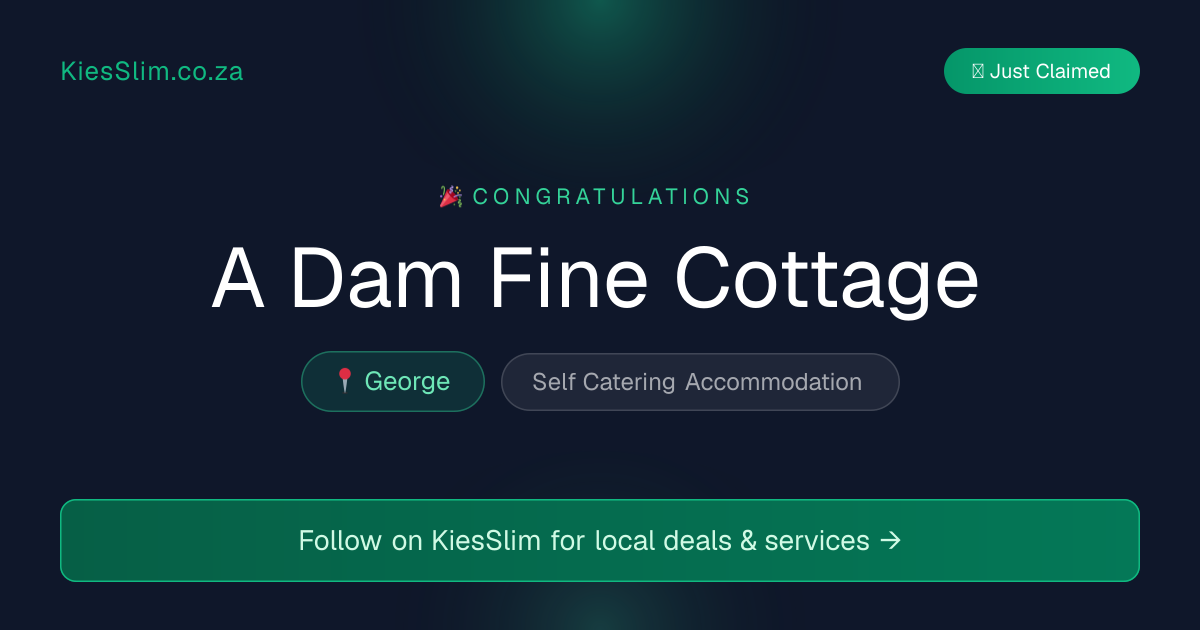 A Dam Fine Cottage