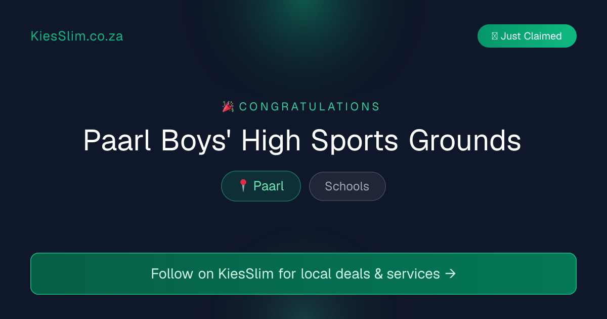 Paarl Boys' High Sports Grounds