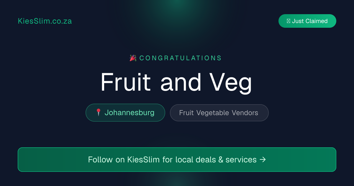 Fruit and Veg