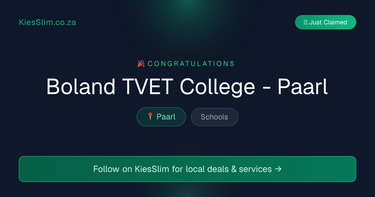 Boland TVET College - Paarl