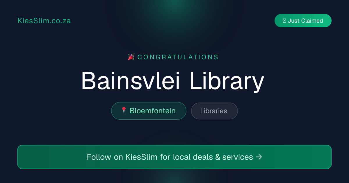 Bainsvlei Library