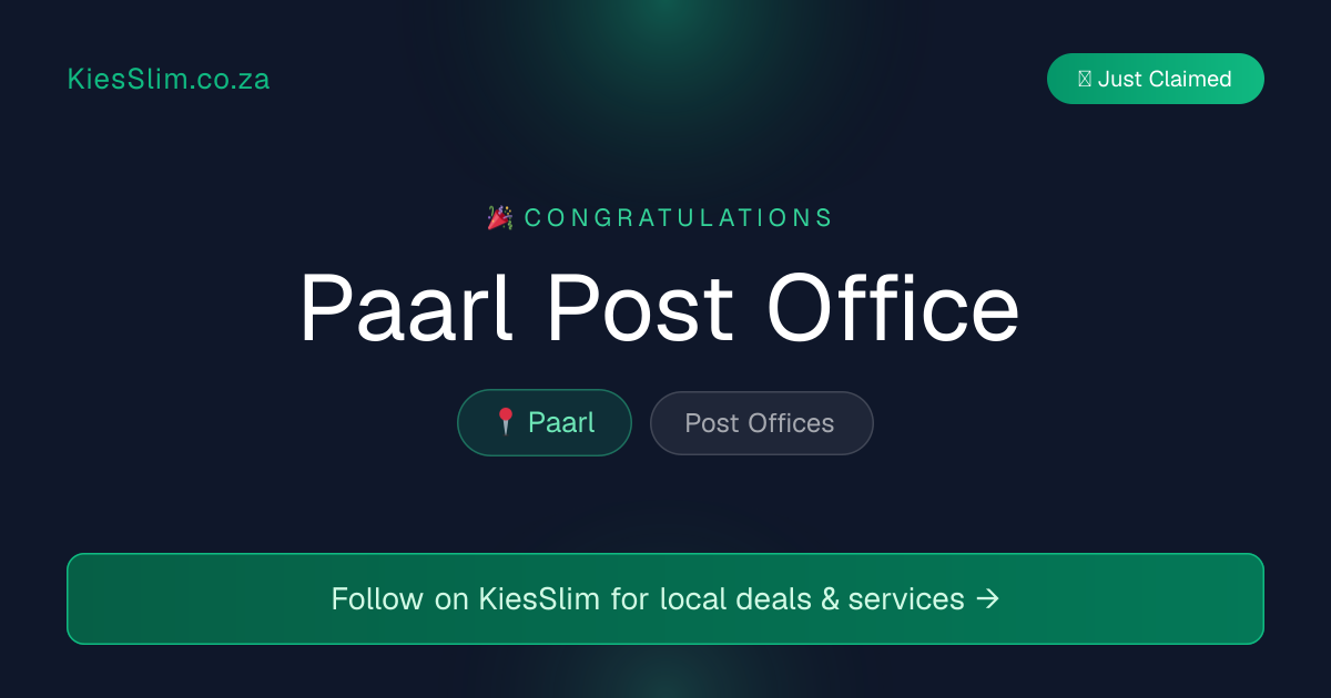 Paarl Post Office