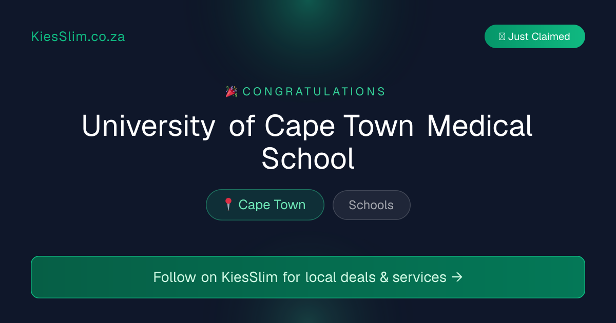 University of Cape Town Medical School