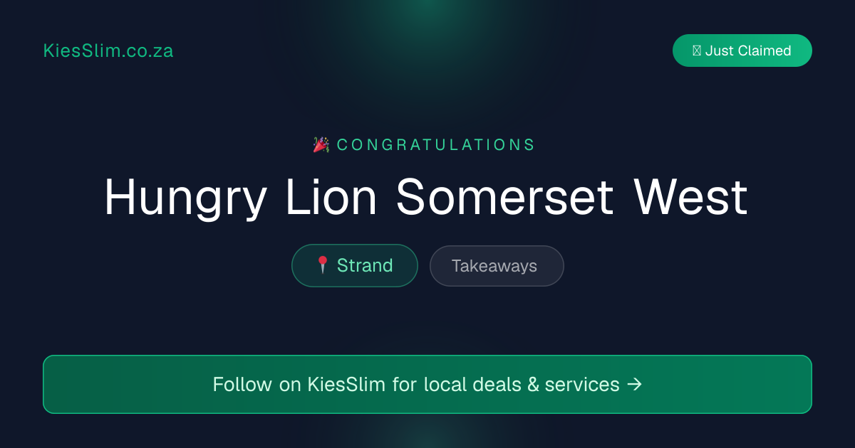 Hungry Lion Somerset West