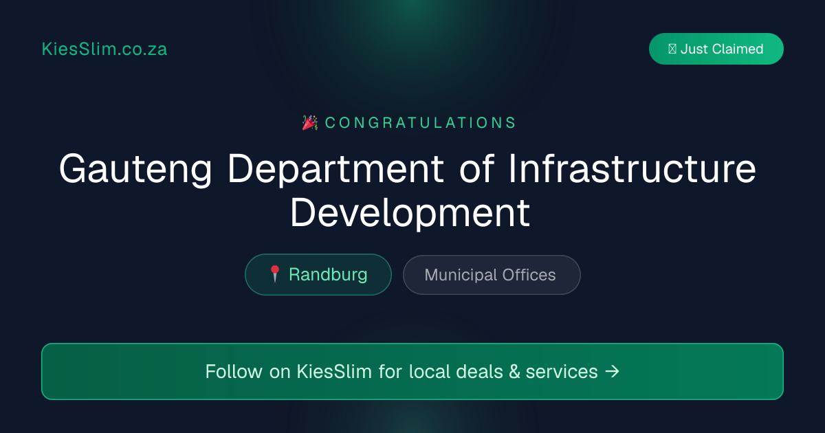 Gauteng Department of Infrastructure Development