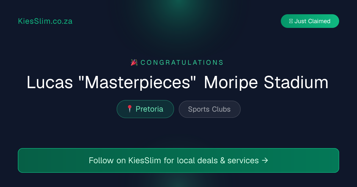 Lucas "Masterpieces" Moripe Stadium