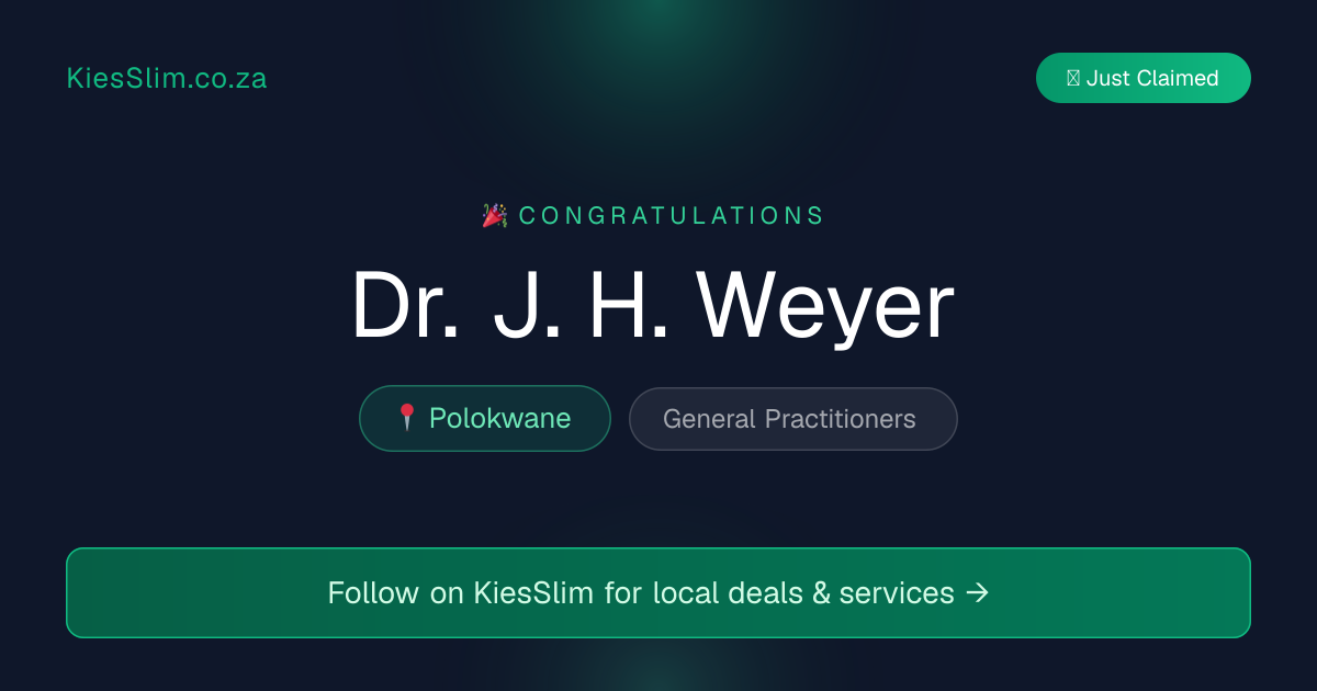 Dr. J. H. Weyer